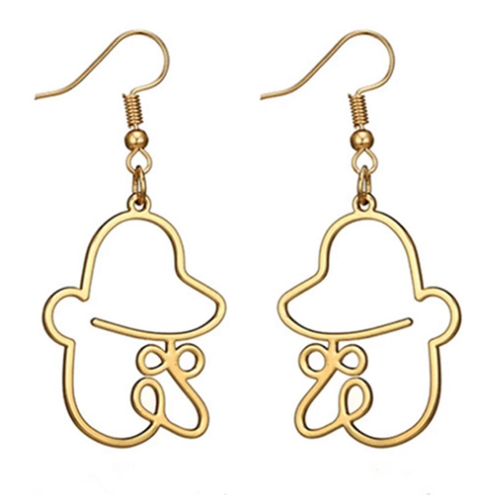 Picasso Art Wire Abstract Earrings